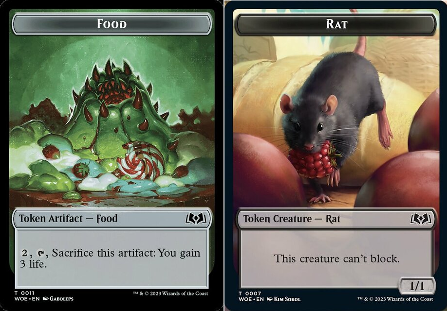 Food Token (011) // Rat Token - Foil